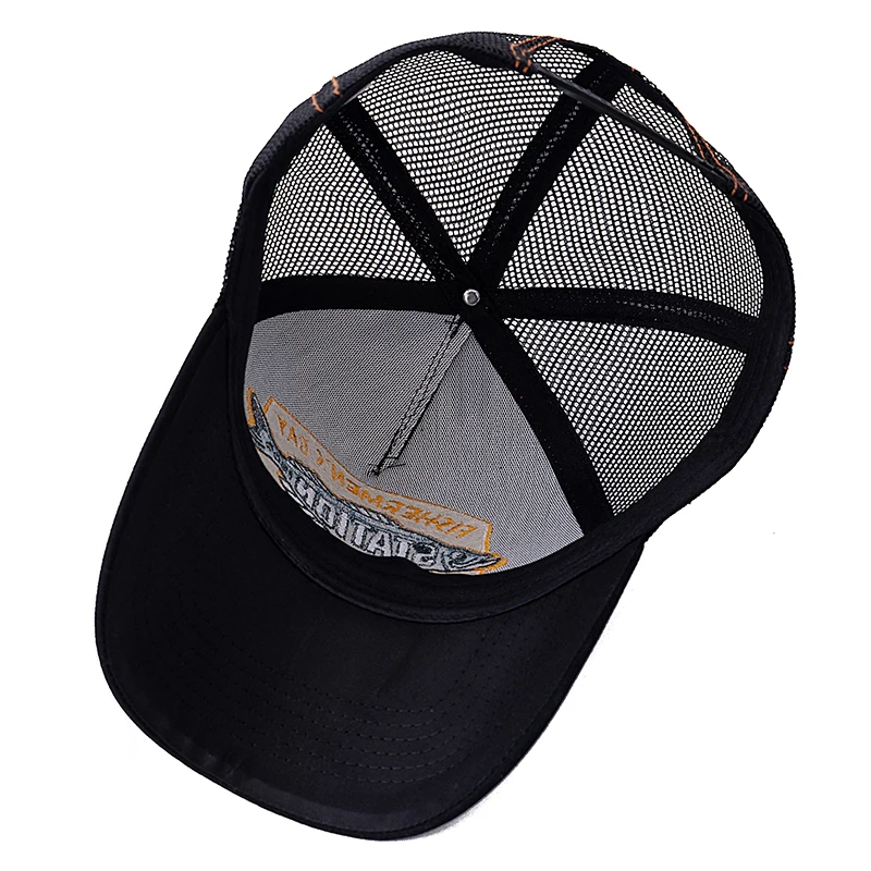 Hot Sale Unisex Summer Fishing Cap Breathable Mesh Trucker Hat Men Women Big Fish Fisherman Sports Snapback Hat Outdoor Cap