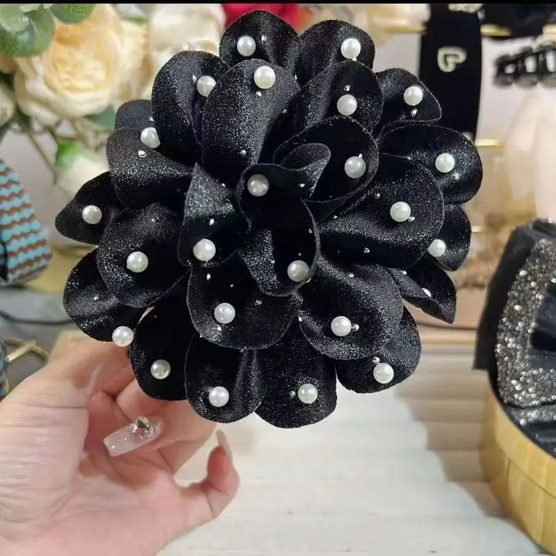 1pc New Fabric Gripper Senmei High end Hair Accessories Fashionable and High end, Back of the Head Hair Grip