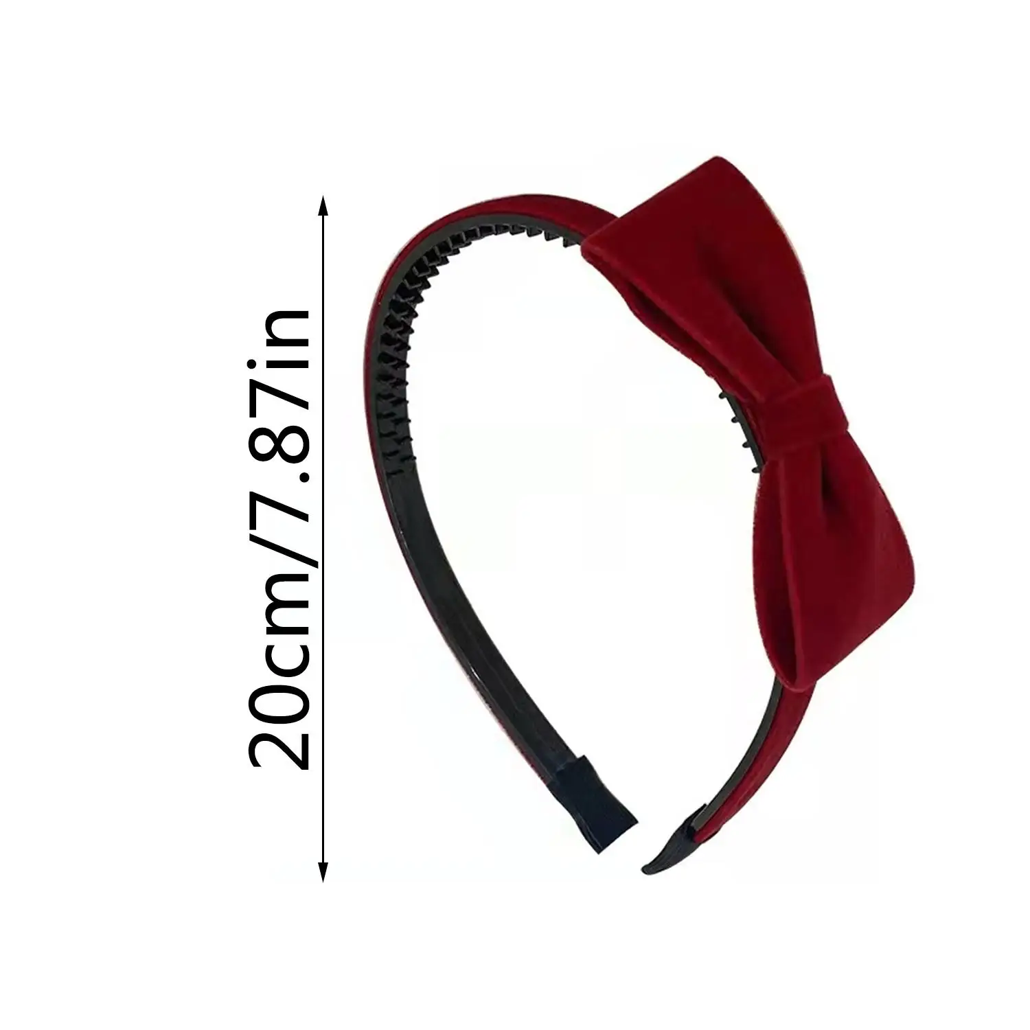 Elegant Velvet Bow Headband for Women Red Black Bowknot Hair Band Sweet Girls Hairband Party Hair Hoop Hair Accessories Headwear