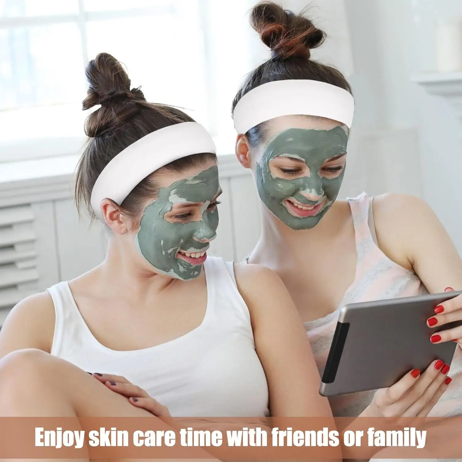 50 PCS Disposable Hairband for Women, Non-woven Fabric Spa Headband for Securing Hair during Facial Makeup Travel Spa Makeup