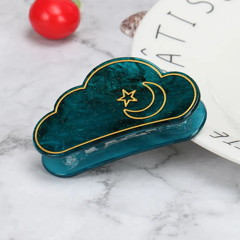 New Ramadan Dreamy Cloud Hair Clip with Cloud Hair Clipper Acrylic Headpiece and Back of Head Hair Clipper