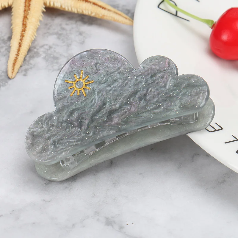 New Ramadan Dreamy Cloud Hair Clip with Cloud Hair Clipper Acrylic Headpiece and Back of Head Hair Clipper