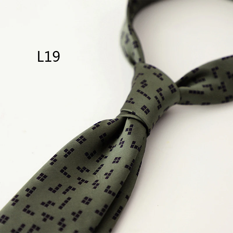 2025 New Korean Formal Silk Neckties Business Mens Floral Neck Tie Anchor Dots 8cm Ties Wedding Party Banquet Accessories Cravat