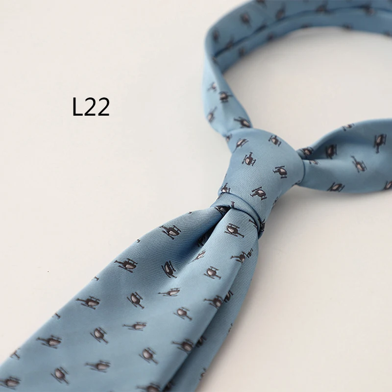 2025 New Korean Formal Silk Neckties Business Mens Floral Neck Tie Anchor Dots 8cm Ties Wedding Party Banquet Accessories Cravat
