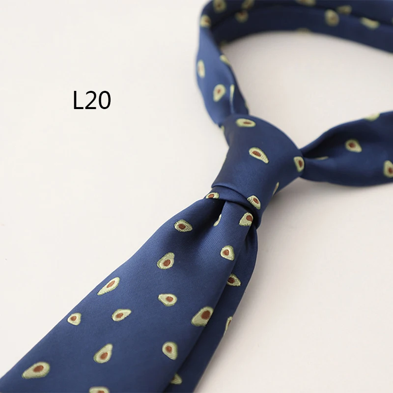 2025 New Korean Formal Silk Neckties Business Mens Floral Neck Tie Anchor Dots 8cm Ties Wedding Party Banquet Accessories Cravat