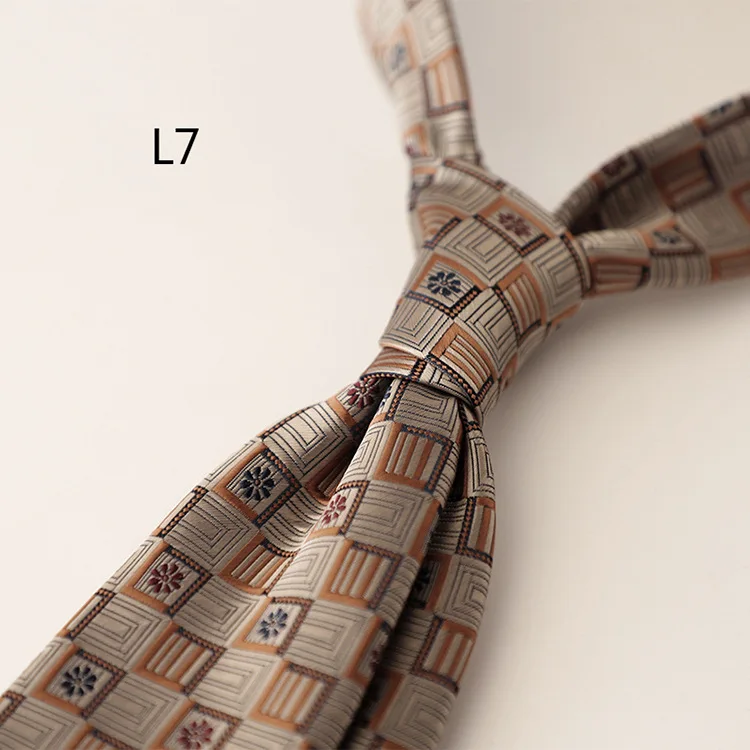 2025 New Korean Formal Silk Neckties Business Mens Floral Neck Tie Anchor Dots 8cm Ties Wedding Party Banquet Accessories Cravat