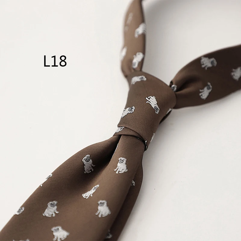2025 New Korean Formal Silk Neckties Business Mens Floral Neck Tie Anchor Dots 8cm Ties Wedding Party Banquet Accessories Cravat