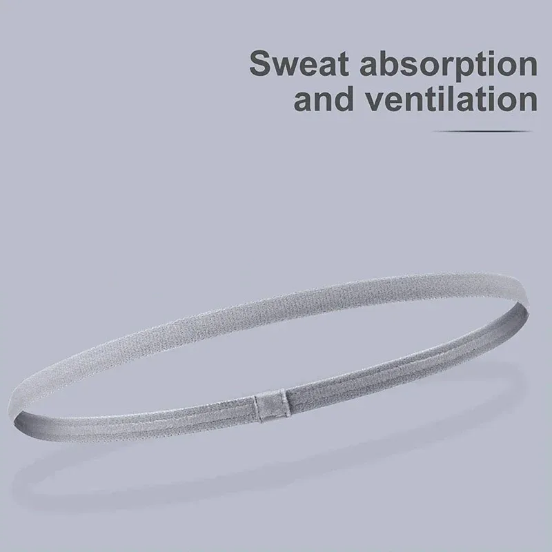 Solid non-slip elastic sports outdoor headbands hair headbands for men exercise hair bands sweatbands for women