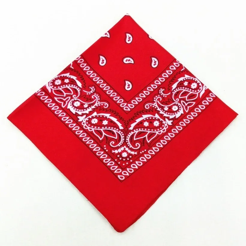 1/2pcs Men Women Cotton Bandana Hairband Cowboy Mens Biker Sports Headwear Wrist Hairwrap Single Sided Head Wrap Scarf Paisley