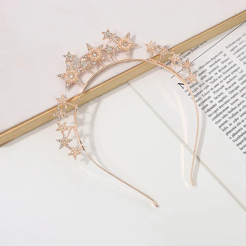 1pcs Flower Crown Headband For Women Mardi Gras Light Up Tiara Crown for Wedding Beach Party Birthday Halloween Christmas