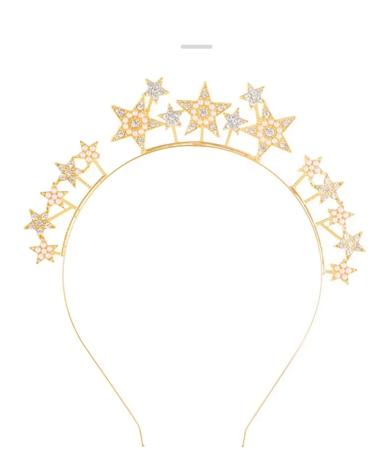 1pcs Flower Crown Headband For Women Mardi Gras Light Up Tiara Crown for Wedding Beach Party Birthday Halloween Christmas
