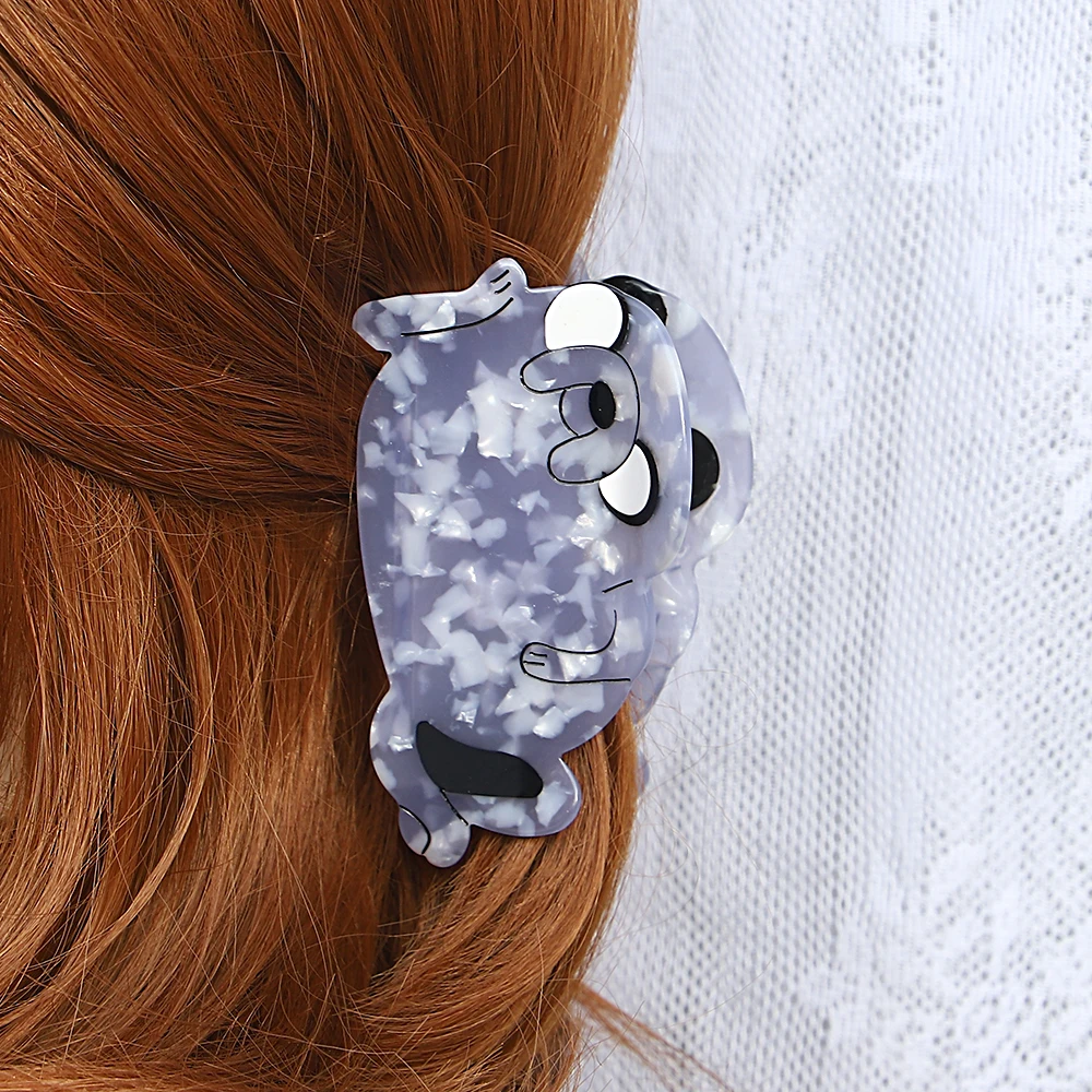 AENSOA Original Niche Cartoon Hairpin Cute Sea Lion Small Animal Claw Clip Advanced Acetic Acid Acrylic Headdress For Women