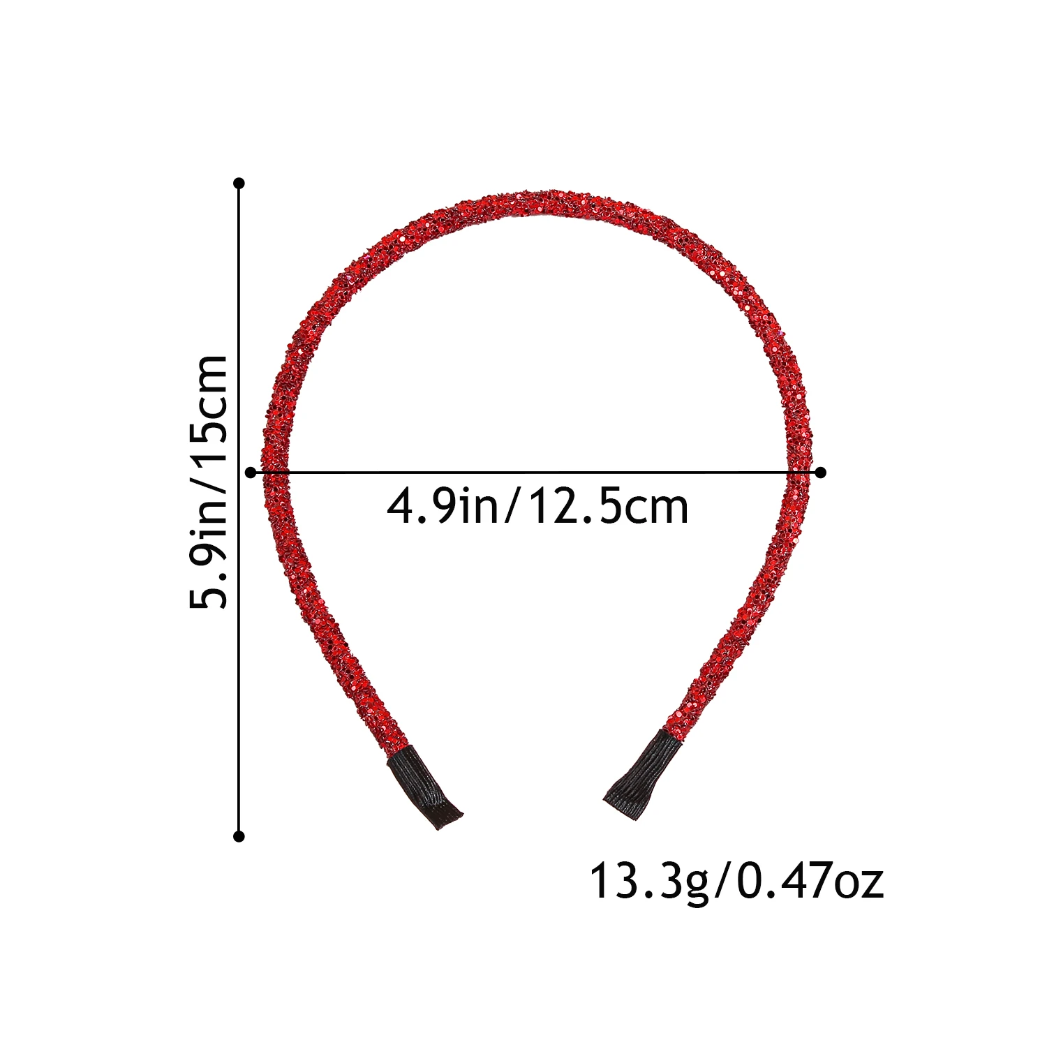 8pcs Valentine's Day Headbands for Girls Love Pink Red Hairband Glitter Headbands Headwear Girls Kids Party Hair Accessories