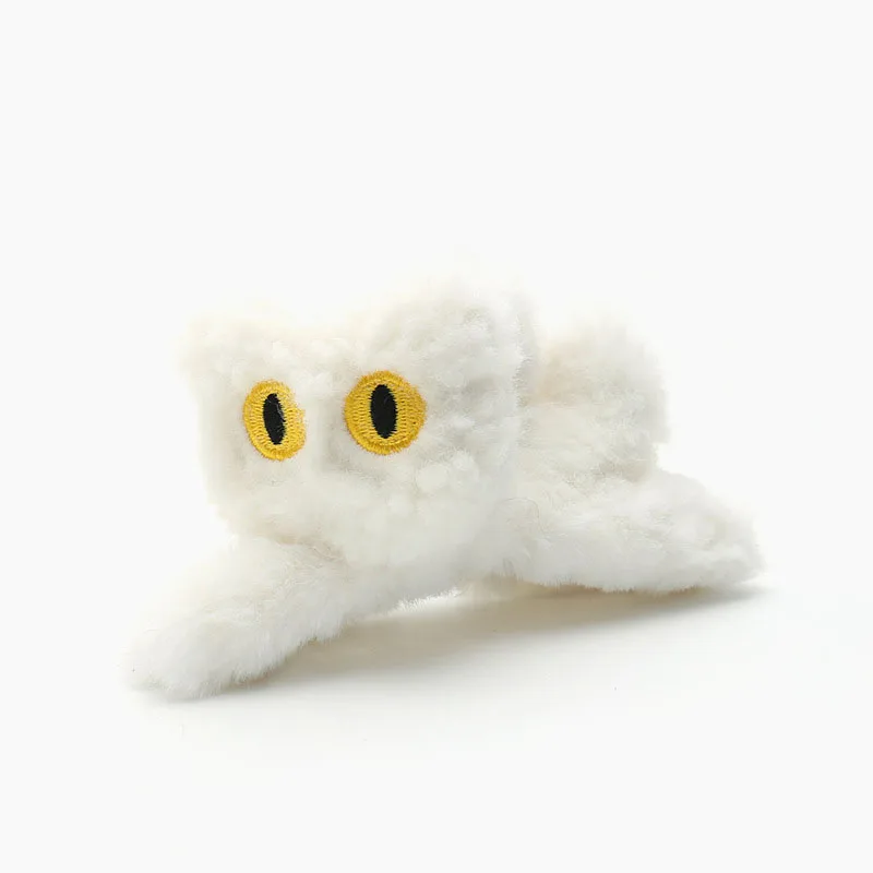 Fashion Korean Multicolor Hair Clips for Women Plush Three-dimensional Cat Large Claw Clip Cute Hair Dye Shark Clip Hair Clip