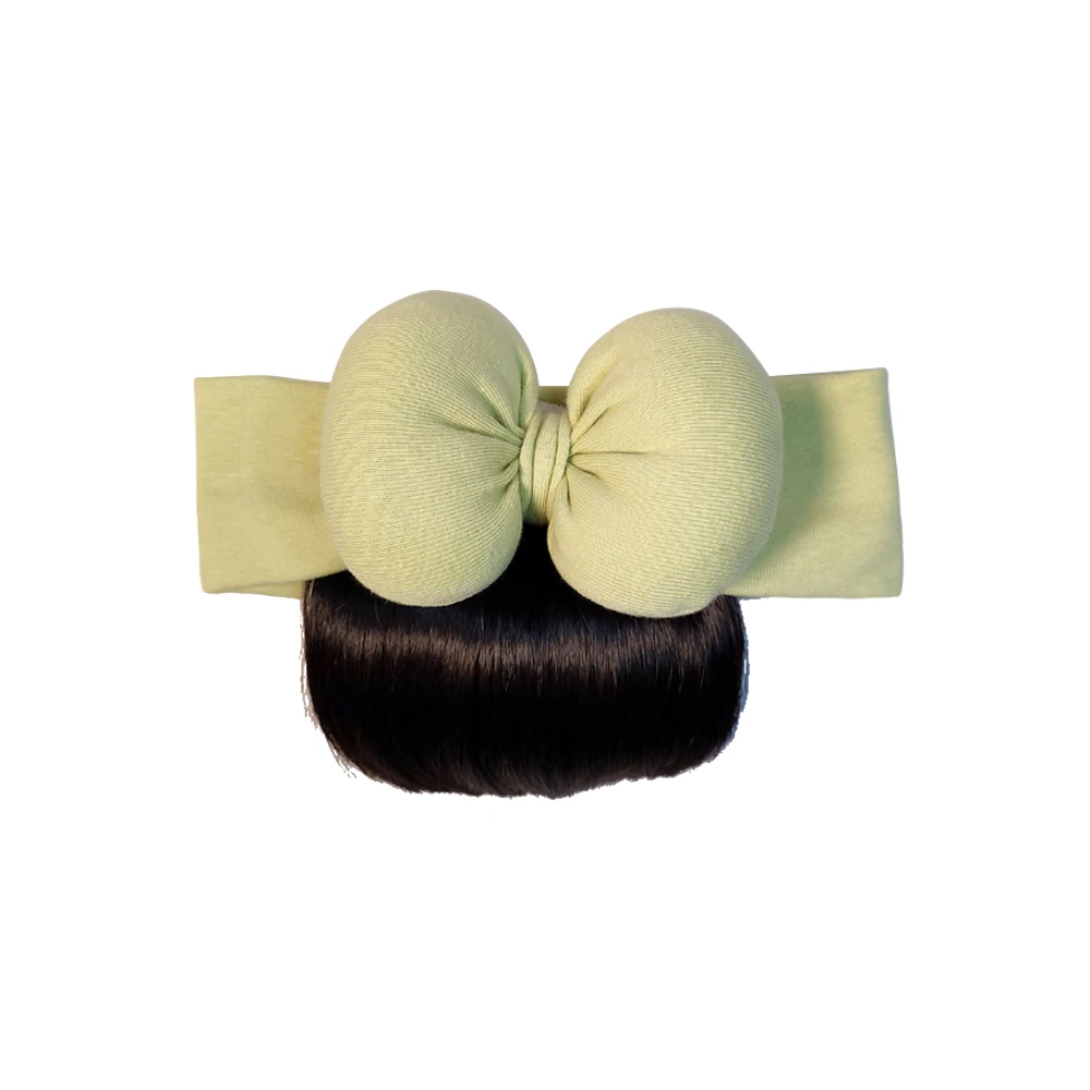 Lovely Baby Bowknot Bangs Wigs Hairbands Girls Hair Accessories Fashionable Hairpiece Headwear for Newborns