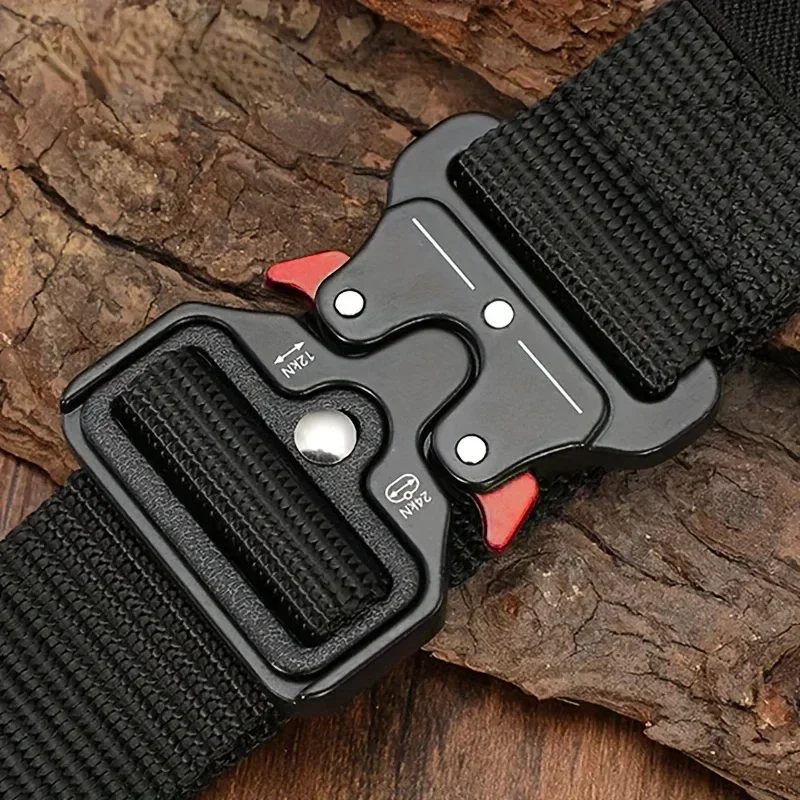 Men Belt Outdoor Hunting Men Belt's Multi-Function Buckle Nylon Belt High Quality Canvas Belts