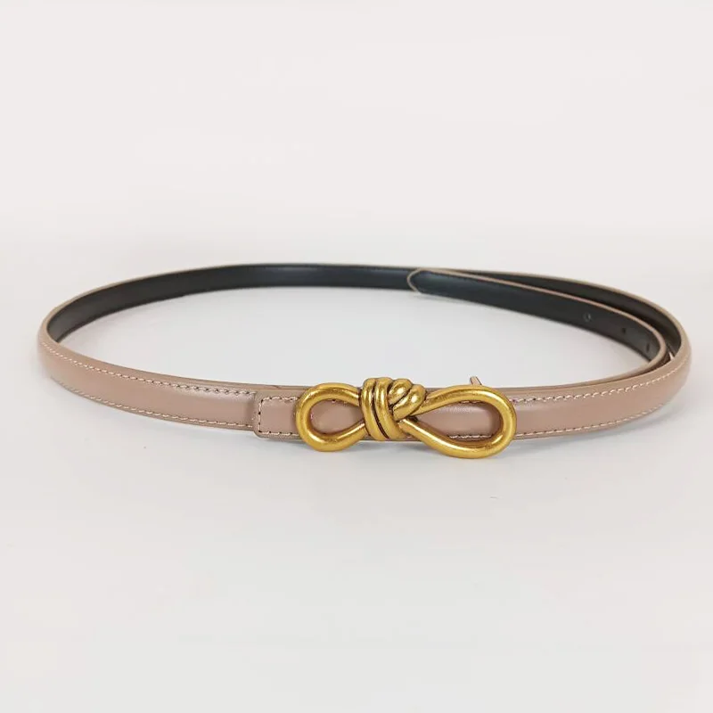 Fashion Golden oo Kont Cowhide Real leather belt For Women Luxury Desiner Elegant Women's Belt Female Dress Jeans Waistband