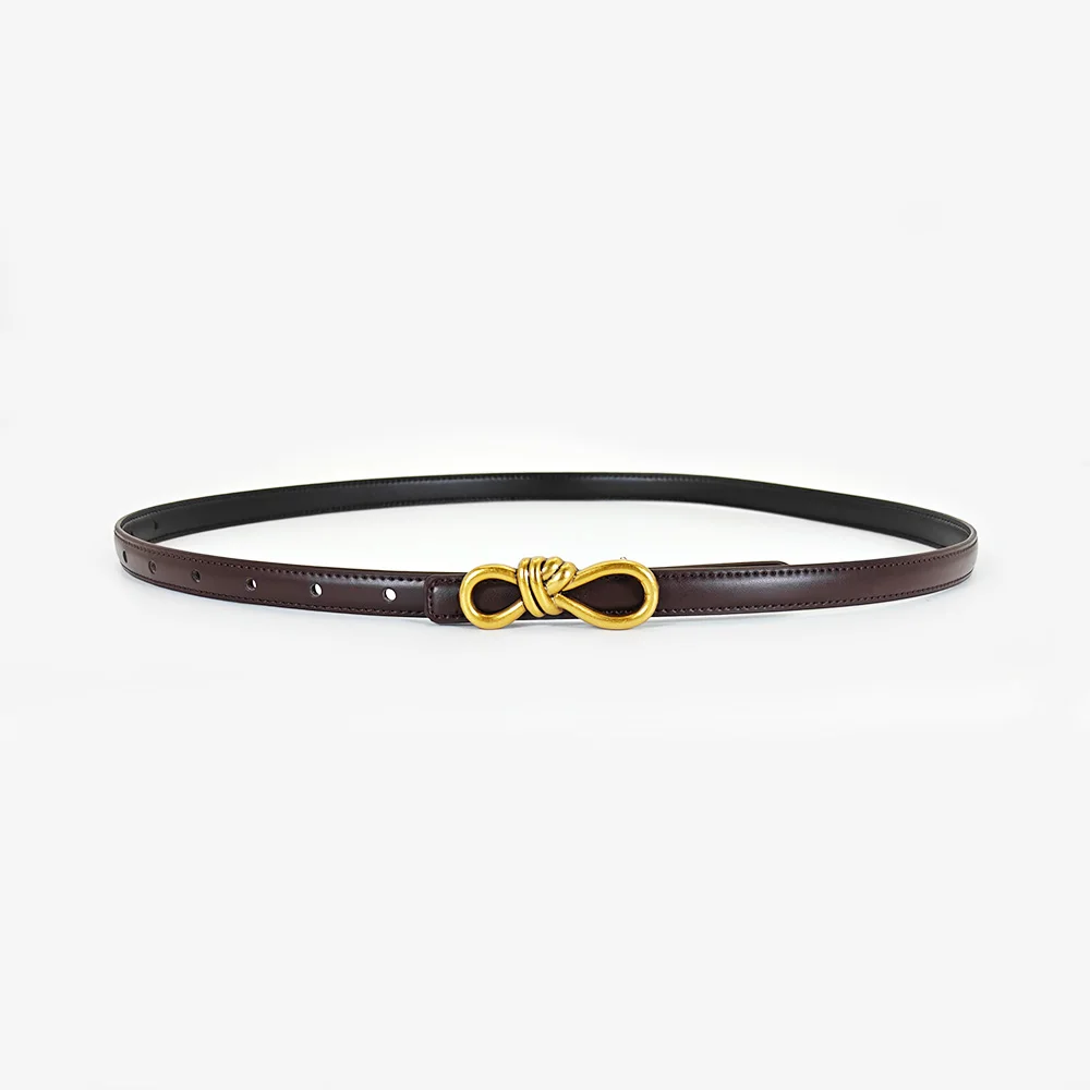 Fashion Golden oo Kont Cowhide Real leather belt For Women Luxury Desiner Elegant Women's Belt Female Dress Jeans Waistband