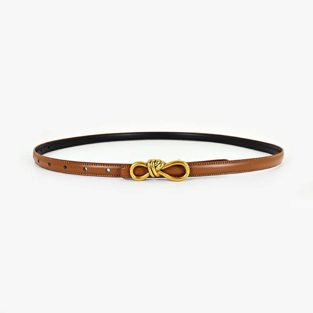 Fashion Golden oo Kont Cowhide Real leather belt For Women Luxury Desiner Elegant Women's Belt Female Dress Jeans Waistband