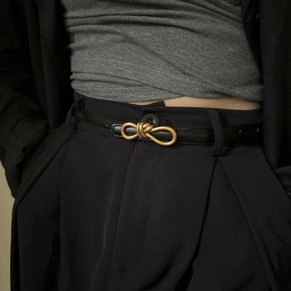 Fashion Golden oo Kont Cowhide Real leather belt For Women Luxury Desiner Elegant Women's Belt Female Dress Jeans Waistband