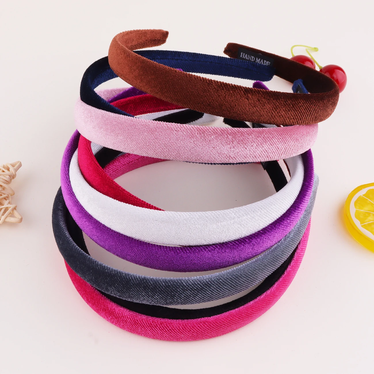 1.5cm Velvet Headbands for Women Soft Hairbands Fashion No Slip Headband for Girls Candy Color DIY Hair Accessories
