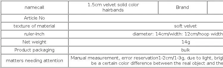 1.5cm Velvet Headbands for Women Soft Hairbands Fashion No Slip Headband for Girls Candy Color DIY Hair Accessories