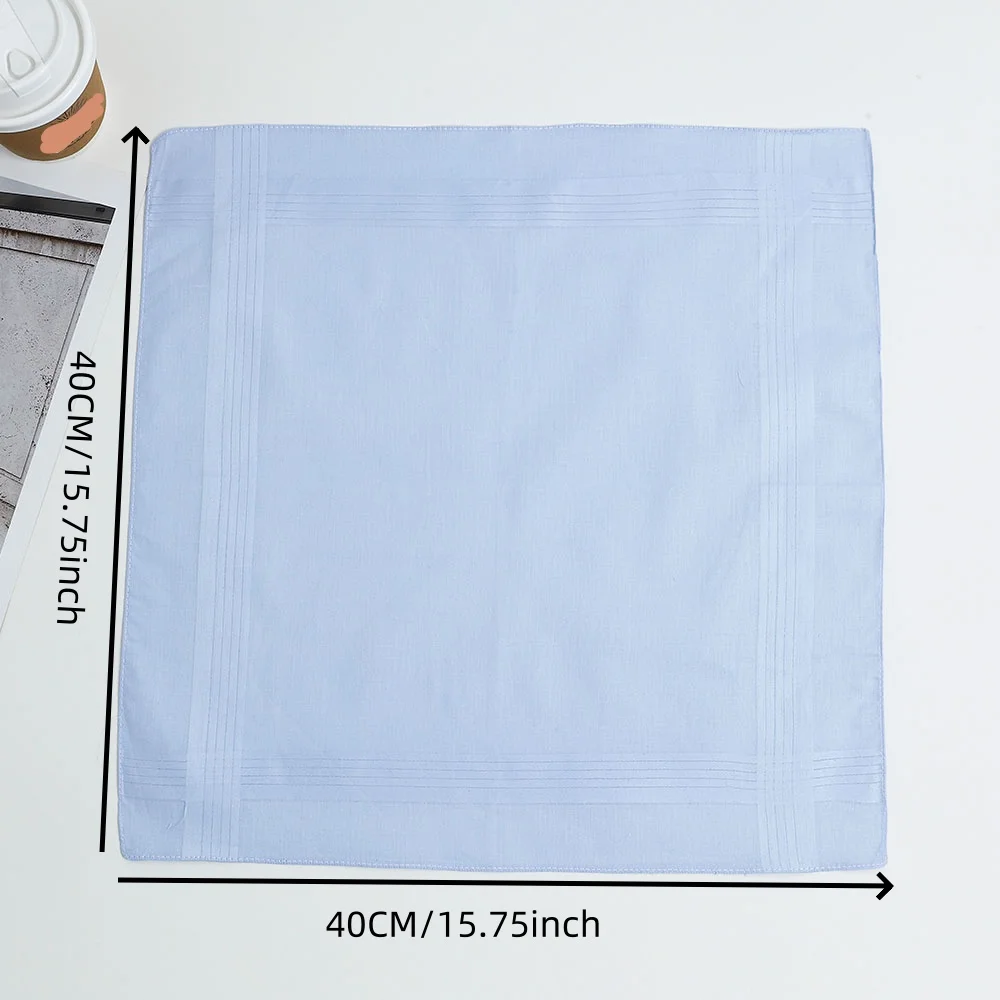 5 Packs of Mixed Colors, Unisex Pure Cotton Handkerchiefs, Cotton Yarn-Dyed Handkerchiefs, Wedding Men and Women, Souvenir Supplies, Party Table Mats