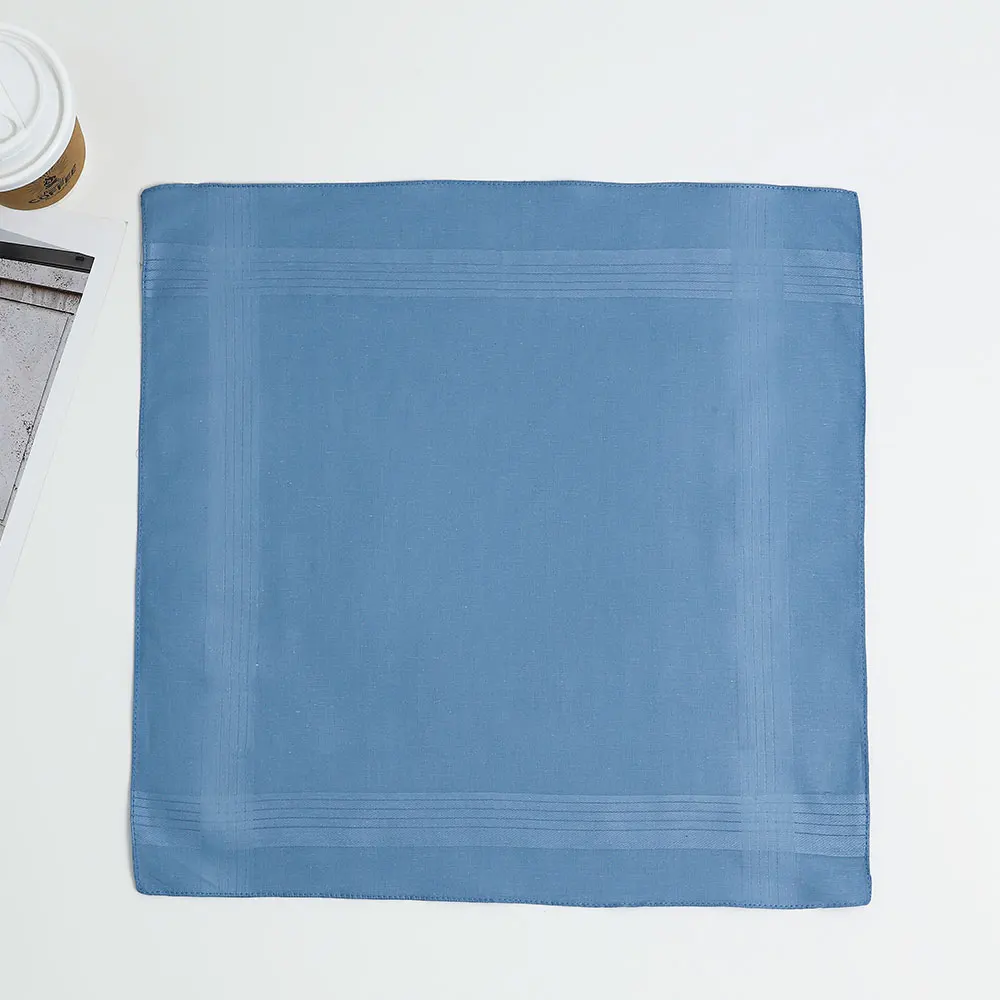 5 Packs of Mixed Colors, Unisex Pure Cotton Handkerchiefs, Cotton Yarn-Dyed Handkerchiefs, Wedding Men and Women, Souvenir Supplies, Party Table Mats