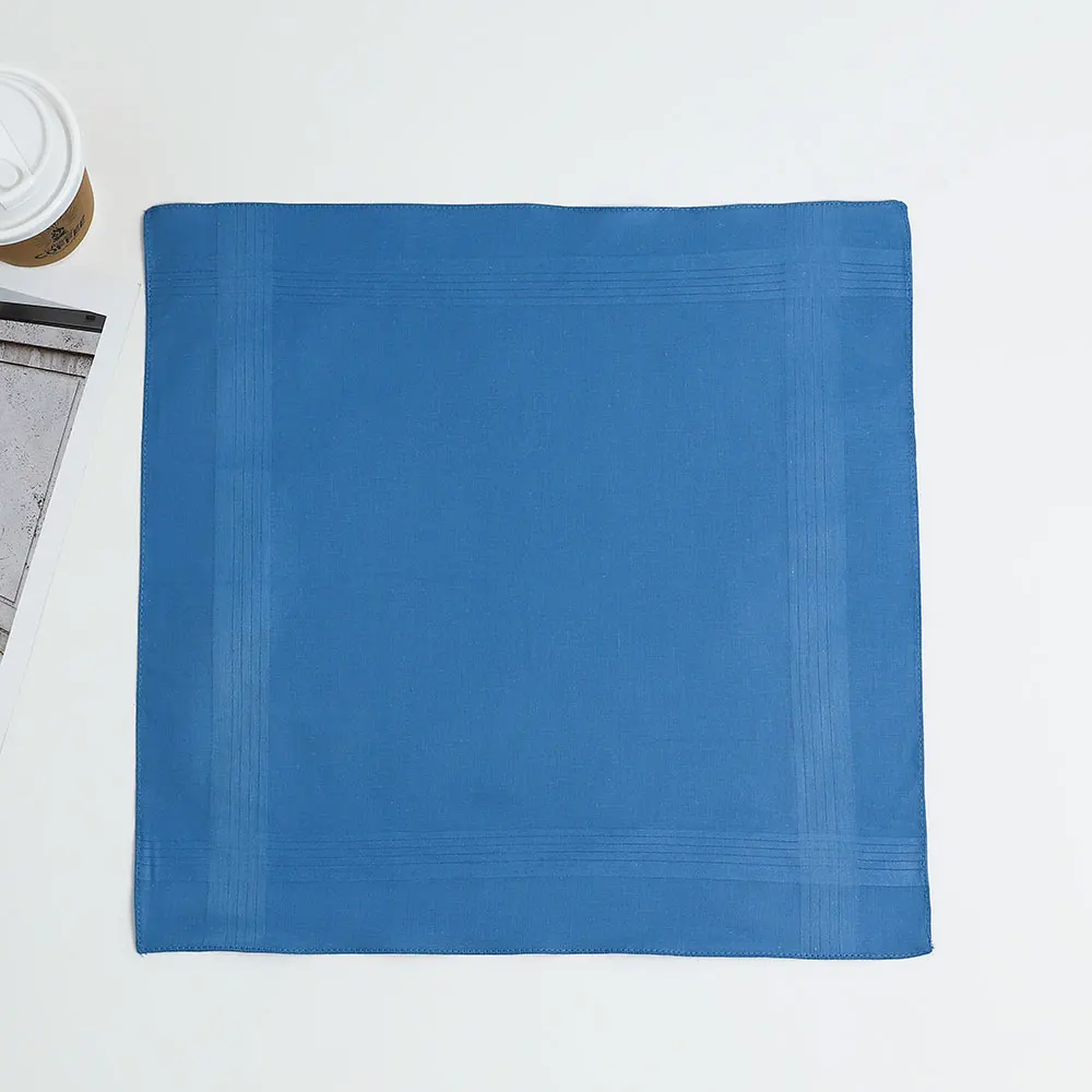 5 Packs of Mixed Colors, Unisex Pure Cotton Handkerchiefs, Cotton Yarn-Dyed Handkerchiefs, Wedding Men and Women, Souvenir Supplies, Party Table Mats