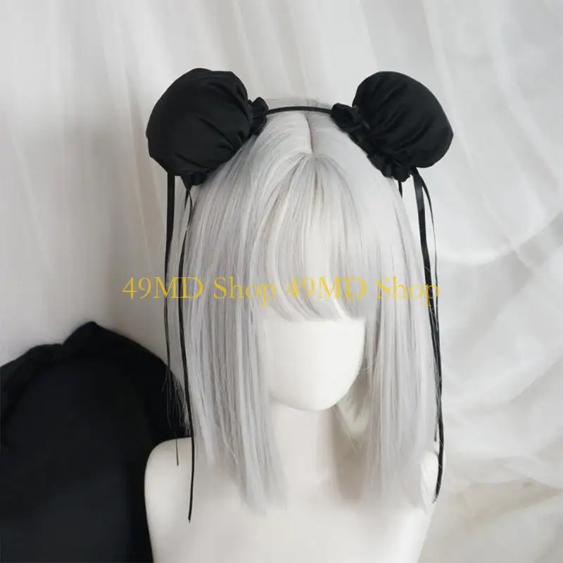 49MD Chunli Hair Bun Covers Headwear Hair Hoop Handmade Cosplay Accessories Chun Cosplay Women's Superior Street Figh