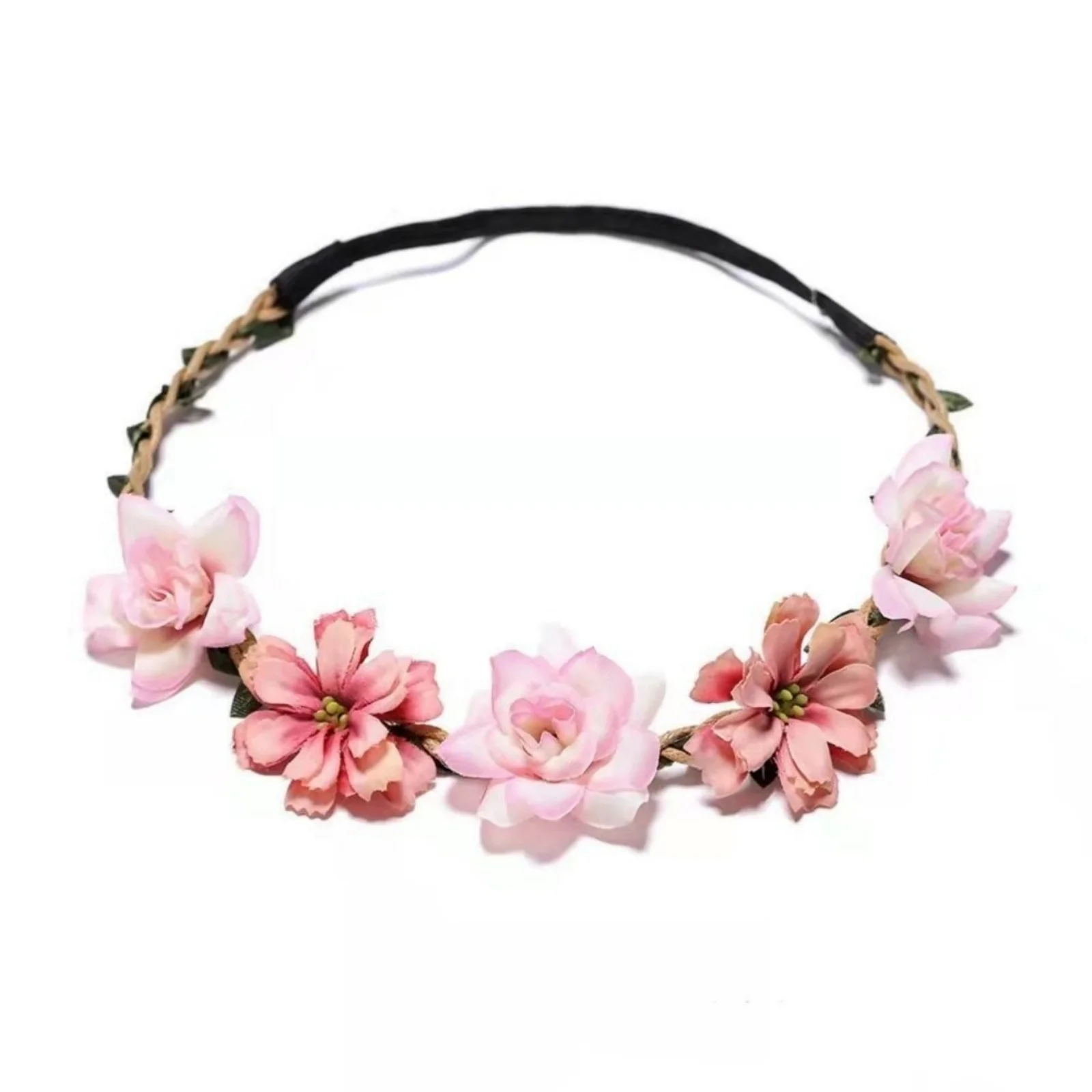 1PC Bride and Bridesmaid Headpiece, Flower Wreath, Hairband, Hair Accessory, Wrist Flower, for Travel, Seaside Vacation