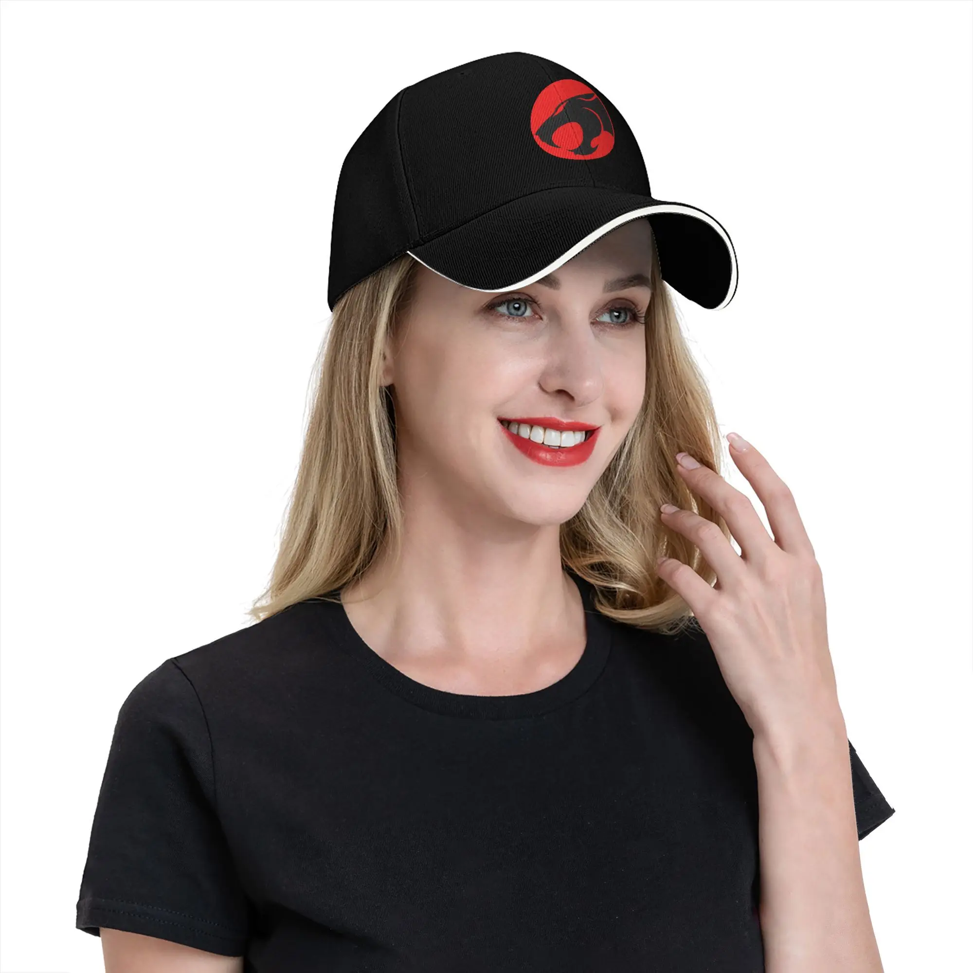 Anime Cartoon Logo 80s Cool Lion Baseball Caps Retro Thundercats Sandwich Caps Unisex Polyester Hats Cap Sport