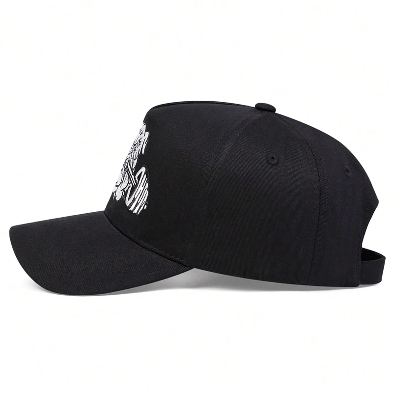 Unisex Bulldog Dumbbells Embroidery Baseball Caps Spring Autumn Outdoor Adjustable Casual Hats Sunscreen Hat Sports Cap