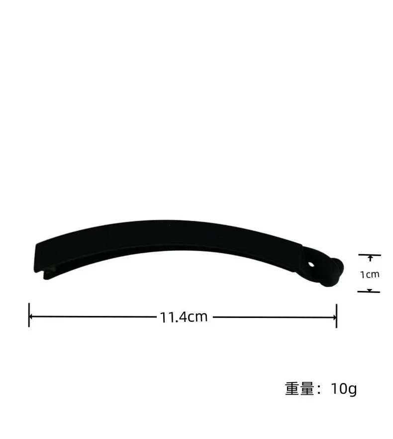Women Elegant Matt Color Banana Claw Clips Matt Color Plastic Hair Barrettes Simple Solid Hair Clips Black Brown Ponytail Holder