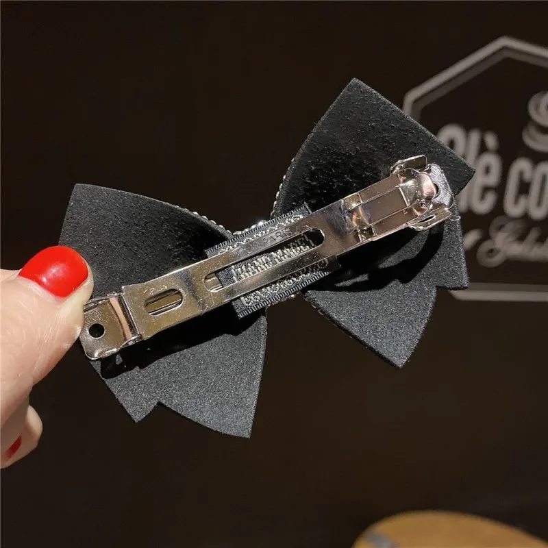 Light Luxury Fashion Bow Rhinestone Hairpin Super Shiny Hair Accessories For Women