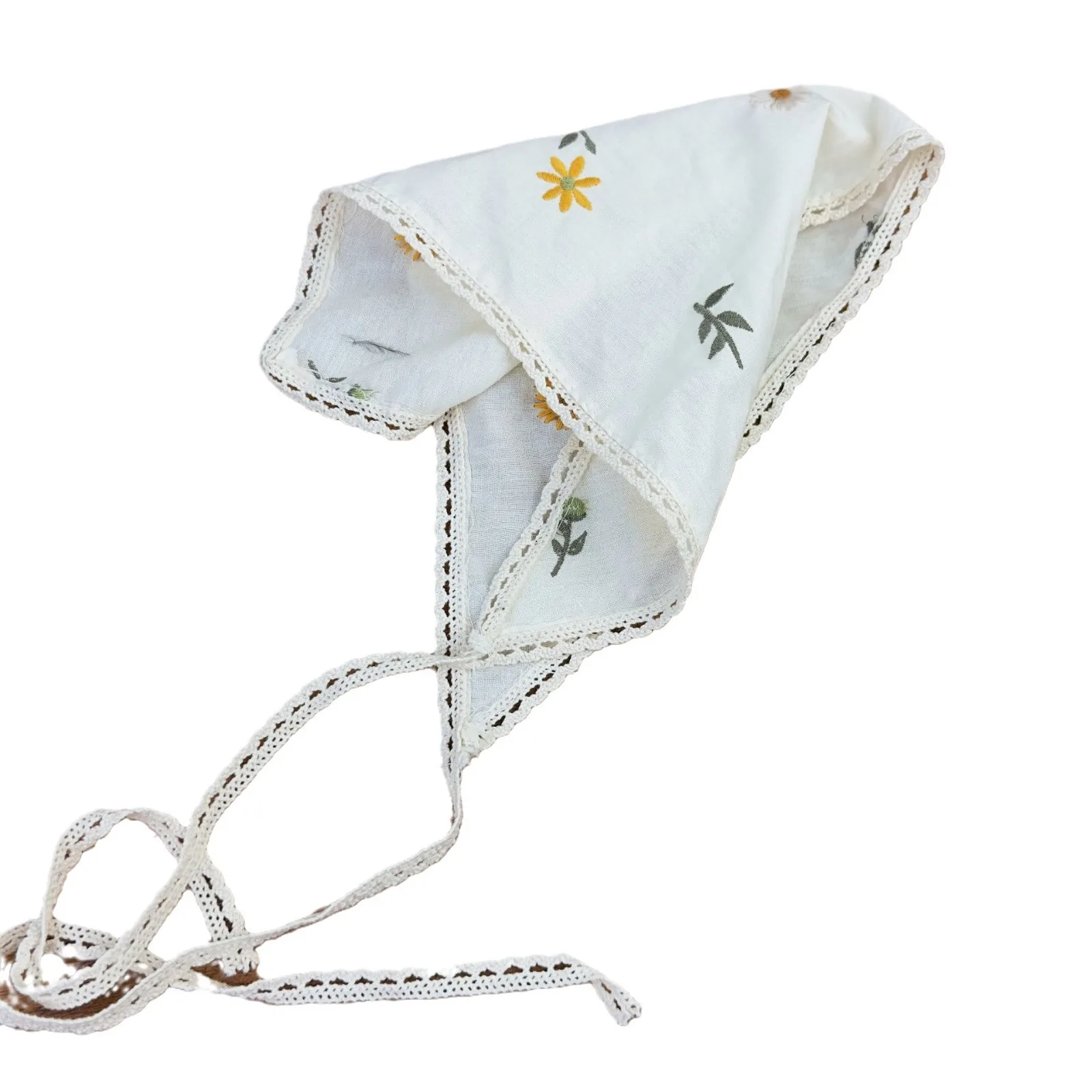 Fabric Printing Triangle Scarf Flower Hair Bands Women Sweet Retro Headwarps Turban Bandana Headbands for Girl Hair Accessories