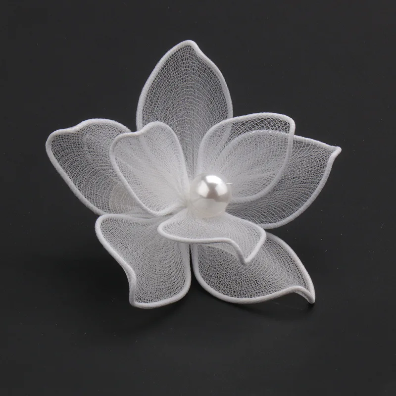 Pure Handmade Fabric Flower Styling Hair Accessories Multi-Layer Hairpin Popular Headdress Bride Wedding Accessories