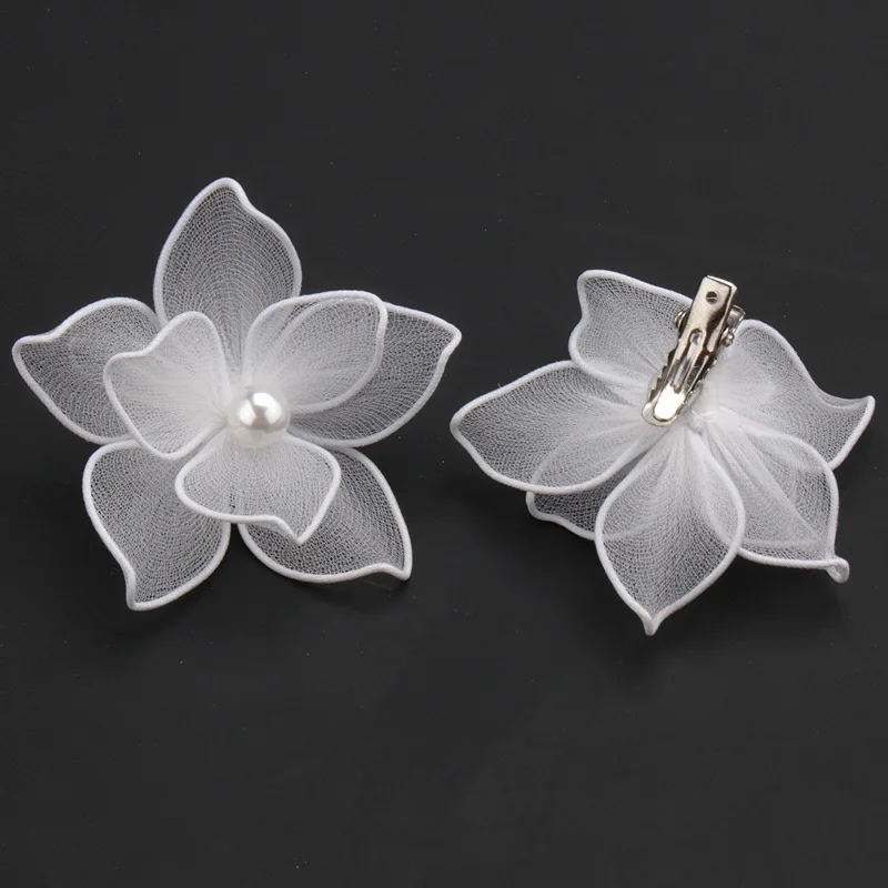 Pure Handmade Fabric Flower Styling Hair Accessories Multi-Layer Hairpin Popular Headdress Bride Wedding Accessories