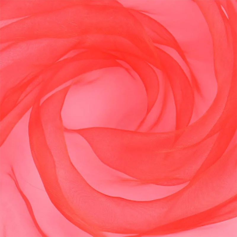 6 Solid Colors Thin Chiffon Nylon Silk Scarf Magic Show Performance Dance Candy Square Scarf Transparent Neckerchief Shawl