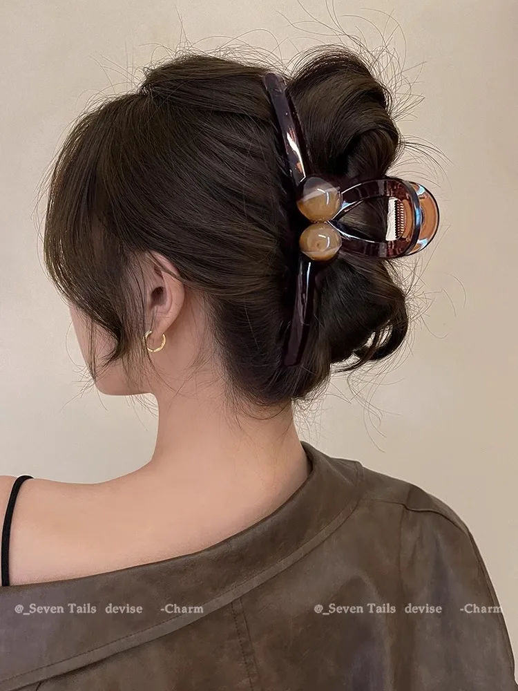 Japanese and Korean disc hair shark clip for Women, Non-Slip Kawaii Updo Claw Clip, Daily Party Gift Evening Wedding Trendy