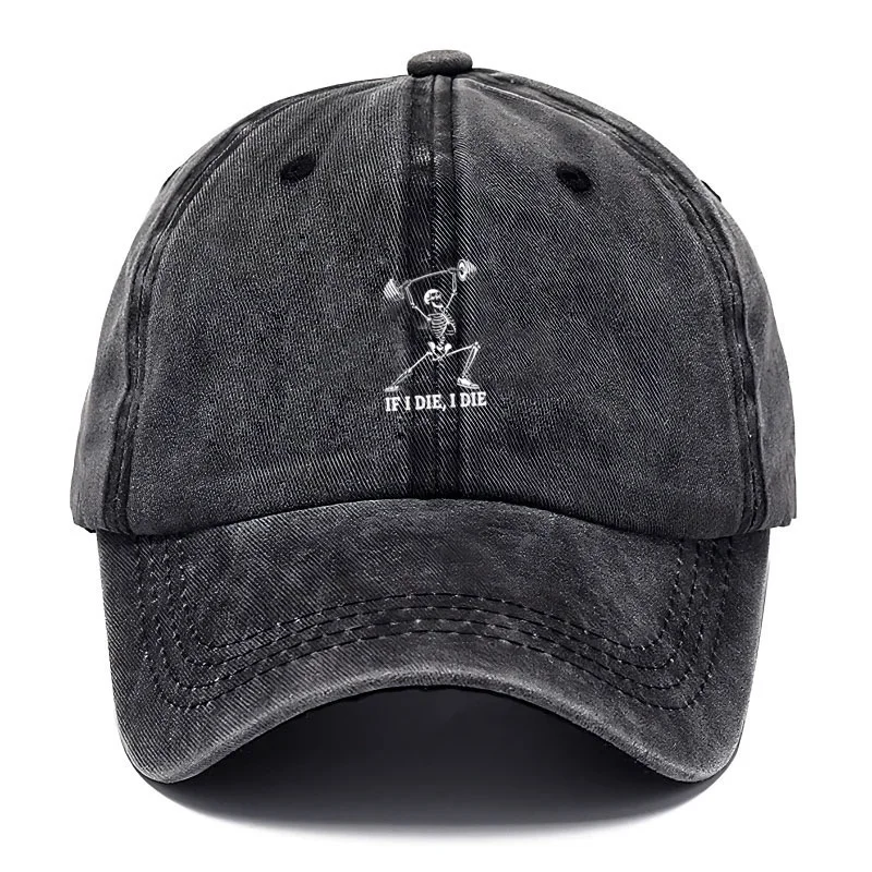 Vintage Washed Cotton Baseball Cap Adjustable Distressed Trucker Hat for Men Women Gym Humor Gothic Cotton Cap Soft Breathable