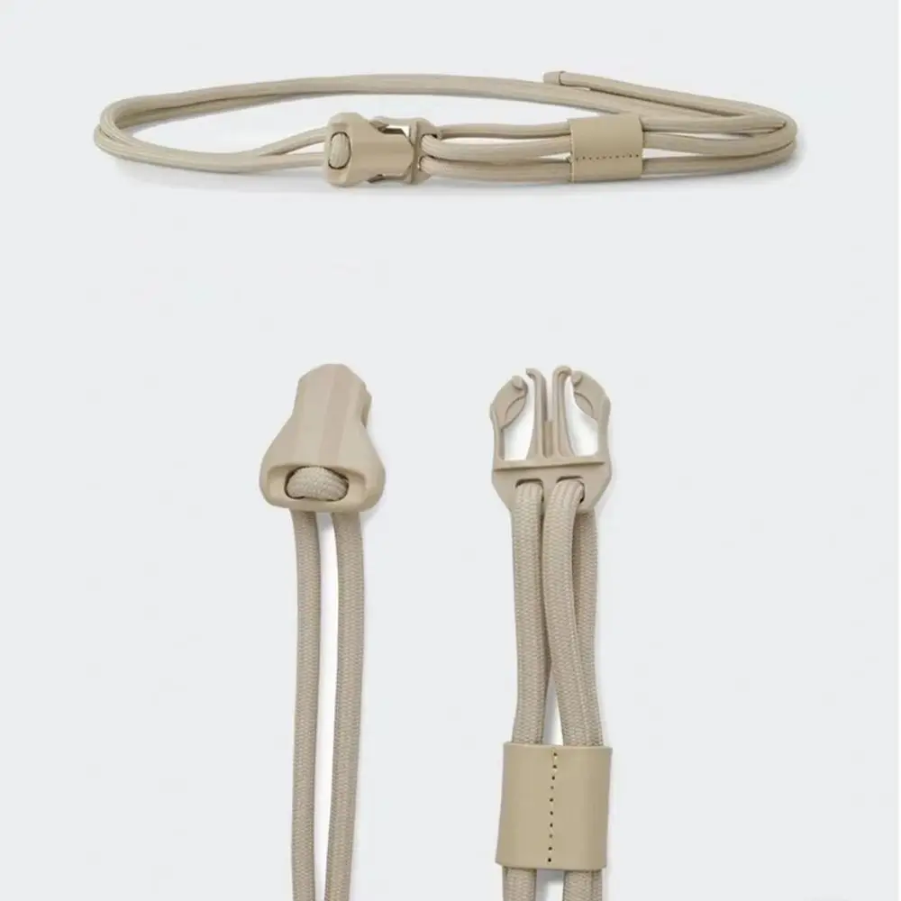 Trend Quick Release Snap Buckle Double Rope Belt Luxury Design Versatile Student Jeans Pants Belt Waist Rope