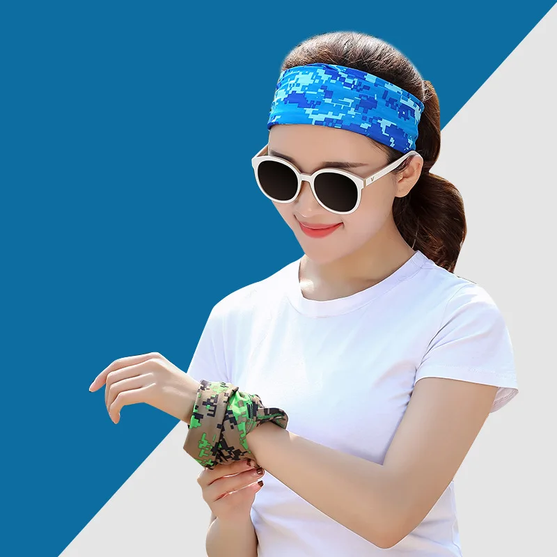 Women Men Ice Silk Face Cover Neck Tube Outdoor Sports Bandana Scarf Breathable Hiking Scarf Neck Gaiter Camo Army Bandana