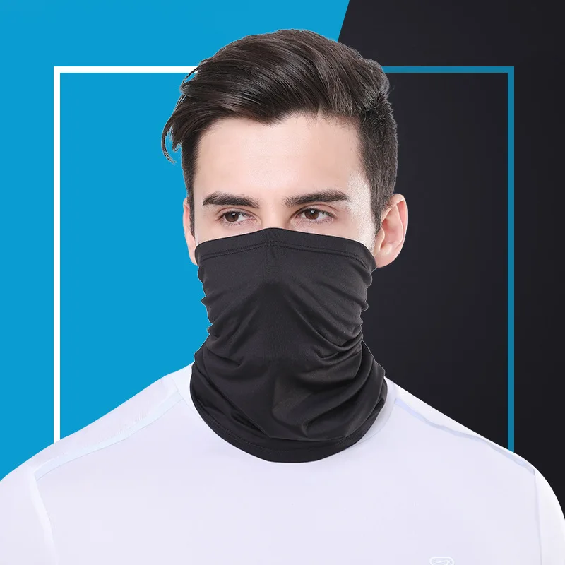 Women Men Ice Silk Face Cover Neck Tube Outdoor Sports Bandana Scarf Breathable Hiking Scarf Neck Gaiter Camo Army Bandana