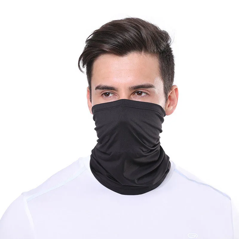 Women Men Ice Silk Face Cover Neck Tube Outdoor Sports Bandana Scarf Breathable Hiking Scarf Neck Gaiter Camo Army Bandana