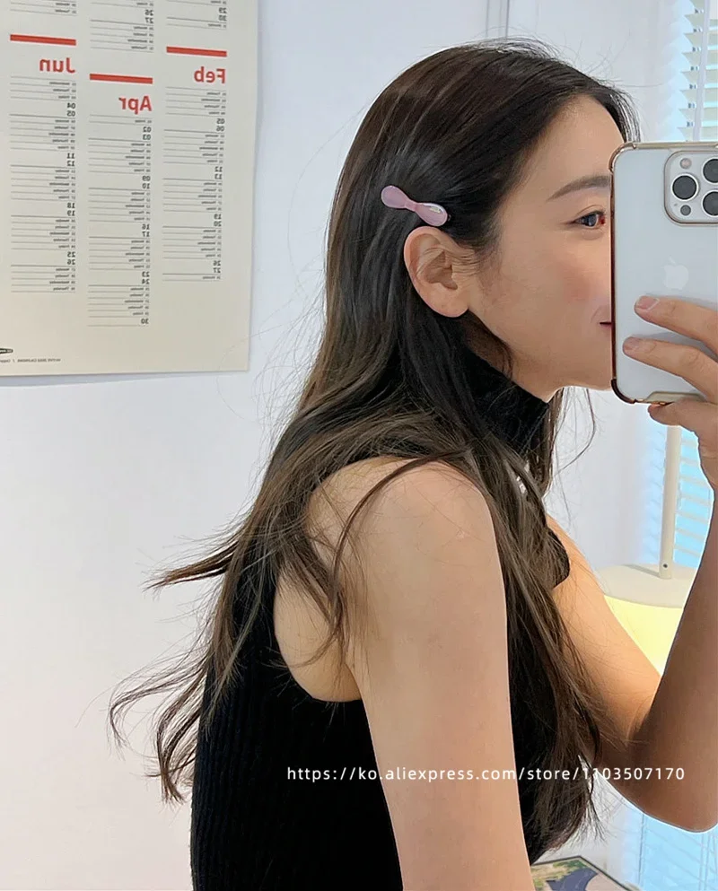 French mini small broken hair clip~Korean France bow duckbill clip top clip bangs clip side clip