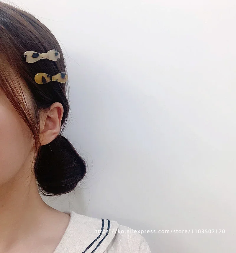 French mini small broken hair clip~Korean France bow duckbill clip top clip bangs clip side clip