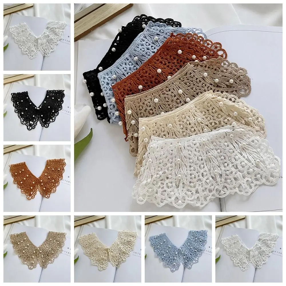 Doll Collar Lace Fake Collar Pearl Clothes Accessories Decoration Shirt Collar Dress Decorative Shoulder Detachable Shawl