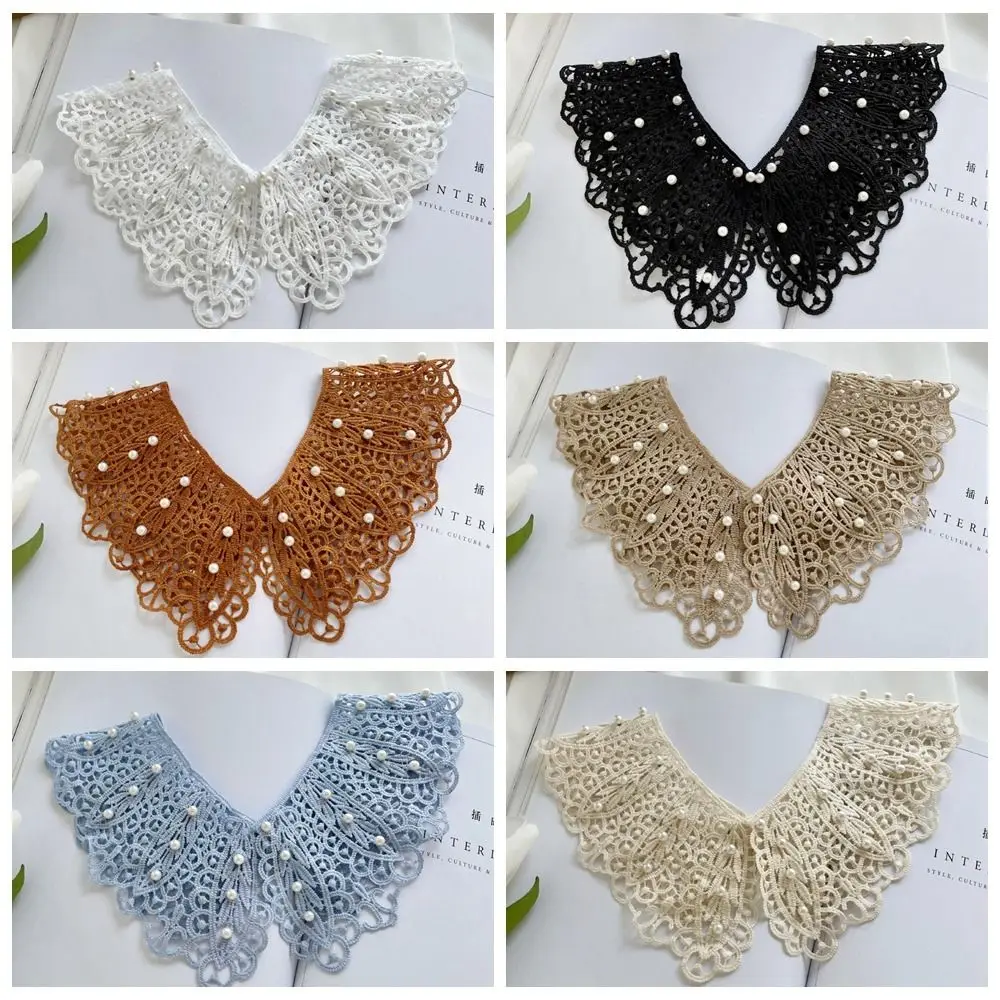 Doll Collar Lace Fake Collar Pearl Clothes Accessories Decoration Shirt Collar Dress Decorative Shoulder Detachable Shawl
