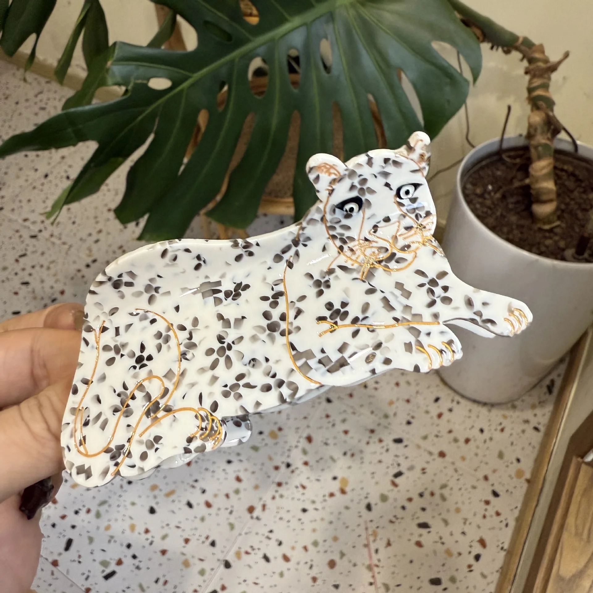 1/2pcs Autumn and winter animal hair clip, tiger, cheetah, shark clip, hair clip, back of the head, grab clip, hair accessory